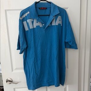 Kappa Italia Men's Polo Shirt in Vibrant Blue